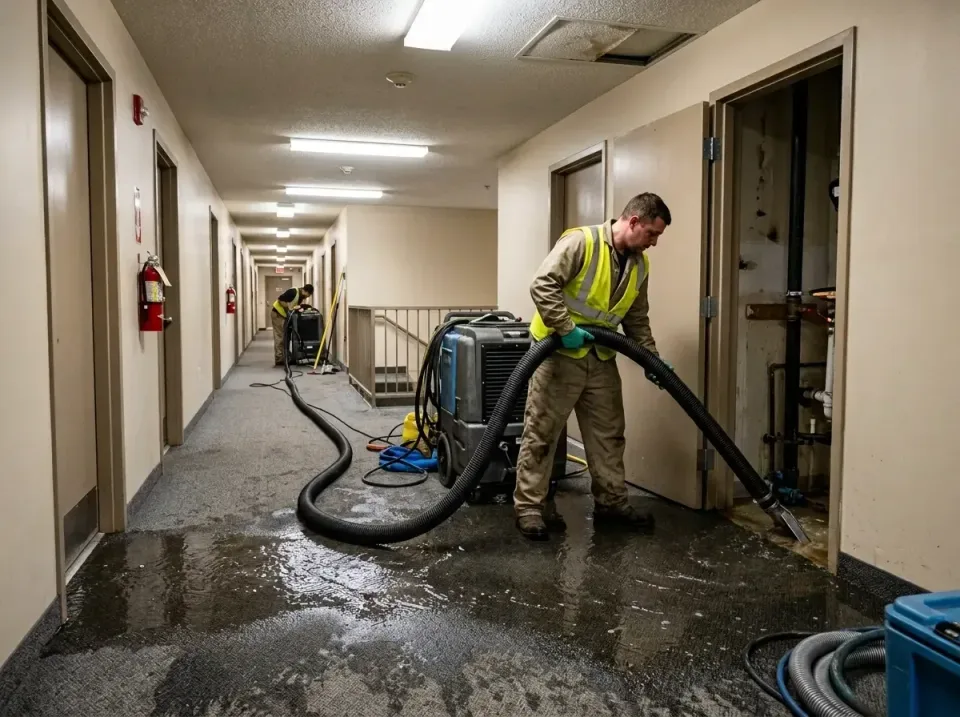 multi-unit-apartment-hallway-f-005 — frequently asked questions, Emergency Burst Pipe Water Extraction & Removal in Leonardt…